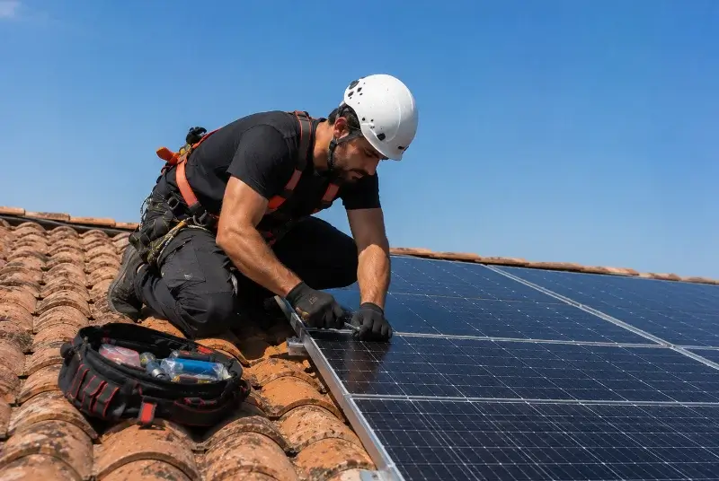 Maintenance et monitoring de panneaux solaires à Vertheuil